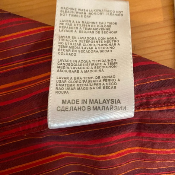 HUGO BOSS Men’s Striped Button Down Shirt Sz L - Picture 7 of 9